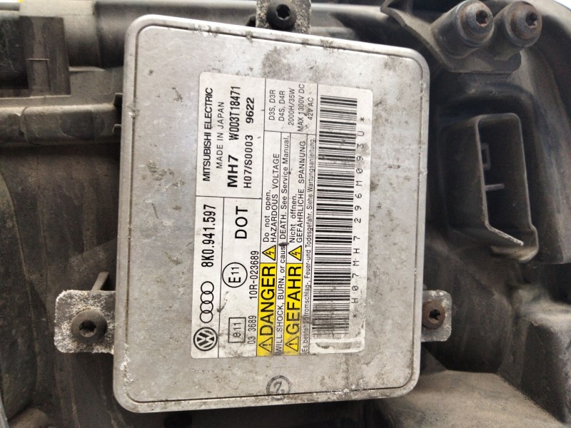 Recambio de faro izquierdo para audi a4 berlina (8e) 2.0 tdi quattro (dpf) (103kw) referencia OEM IAM 8K0941003C  