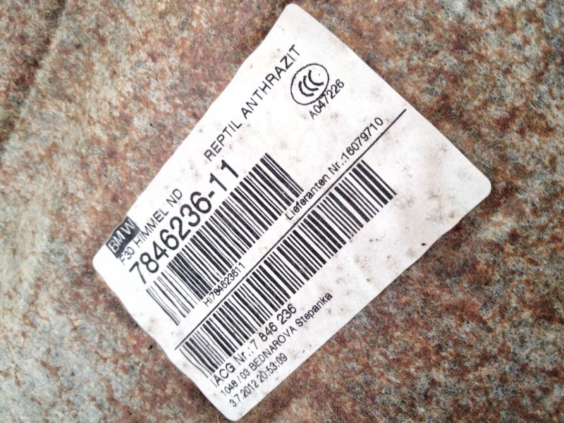 Recambio de techo interior para bmw 3 (f30, f80) 318 d referencia OEM IAM 7846236  