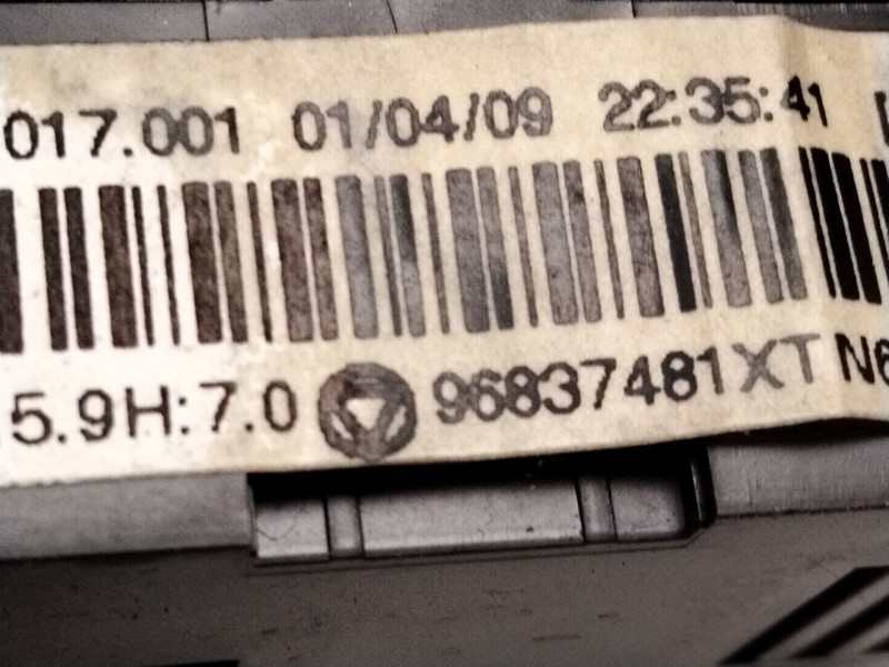 Recambio de mando calefaccion / aire acondicionado para peugeot 3008 monospace (0u_) 1.6 hdi referencia OEM IAM 96837481  