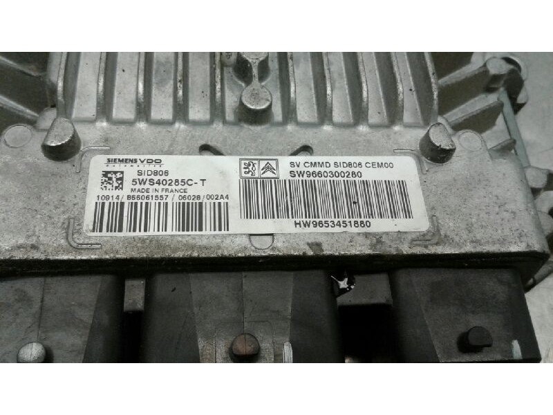 Recambio de centralita motor uce para citroën c3 1.4 hdi exclusive referencia OEM IAM 5WS40285CT 9660300280 