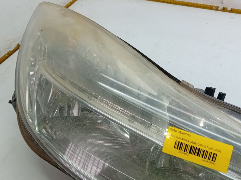 Recambio de faro derecho para opel insignia a (g09) 2.0 cdti (68) referencia OEM IAM 1EJ00963002  
