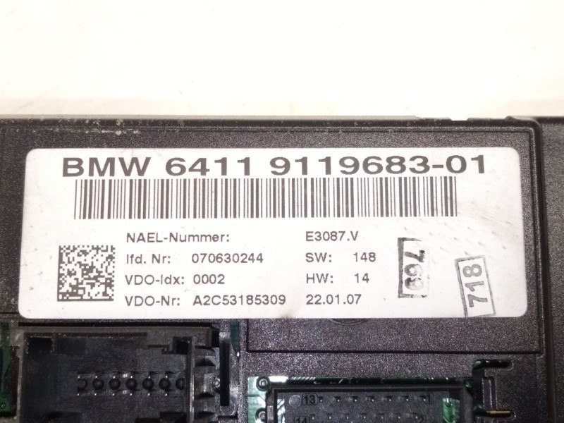 Recambio de mando calefaccion / aire acondicionado para bmw 1 (e87) 118 d referencia OEM IAM 9119683  