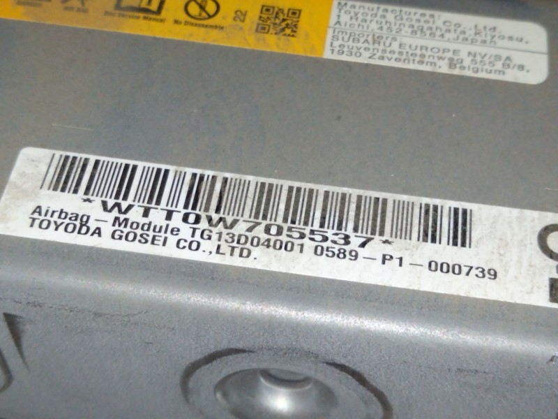 Recambio de kit airbag para subaru xv (gt) 2.0 i awd (gt7) referencia OEM IAM   