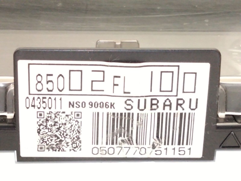 Recambio de cuadro instrumentos para subaru xv (gt) 2.0 i awd (gt7) referencia OEM IAM 85002FL100  