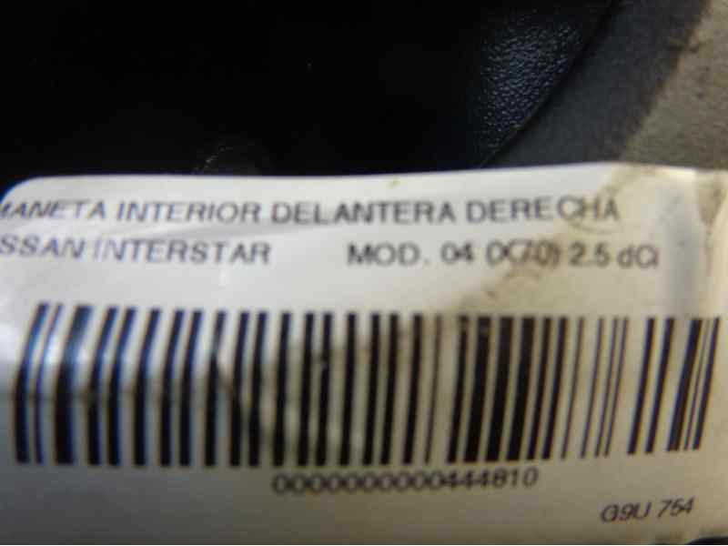Recambio de maneta interior delantera derecha para nissan interstar mod. 04 (x70) 2.5 dci diesel cat referencia OEM IAM   