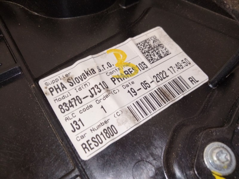 Recambio de elevalunas trasero izquierdo para kia xceed (cd) 1.0 t-gdi referencia OEM IAM   