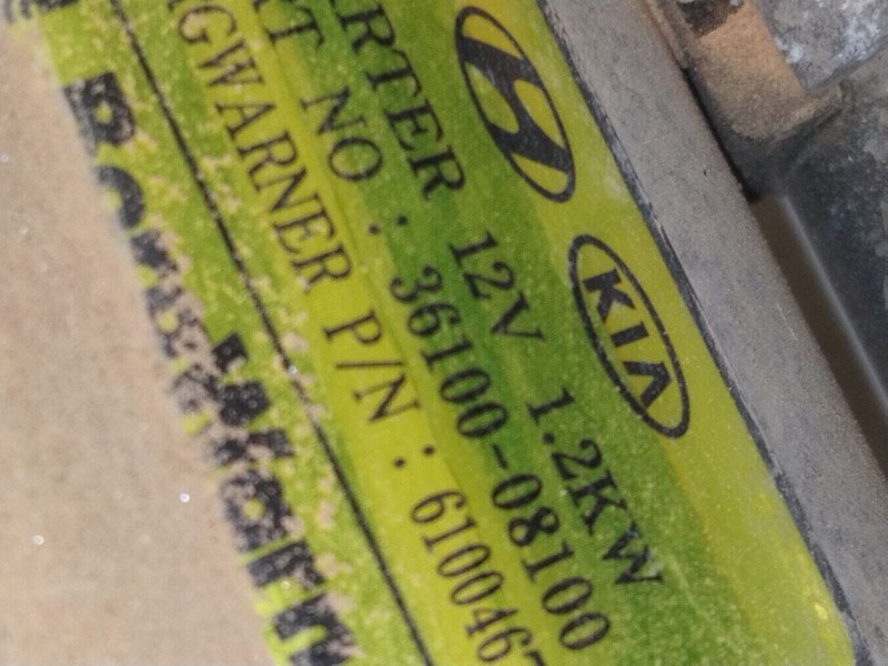 Recambio de motor arranque para kia xceed (cd) 1.0 t-gdi referencia OEM IAM 3610008100  