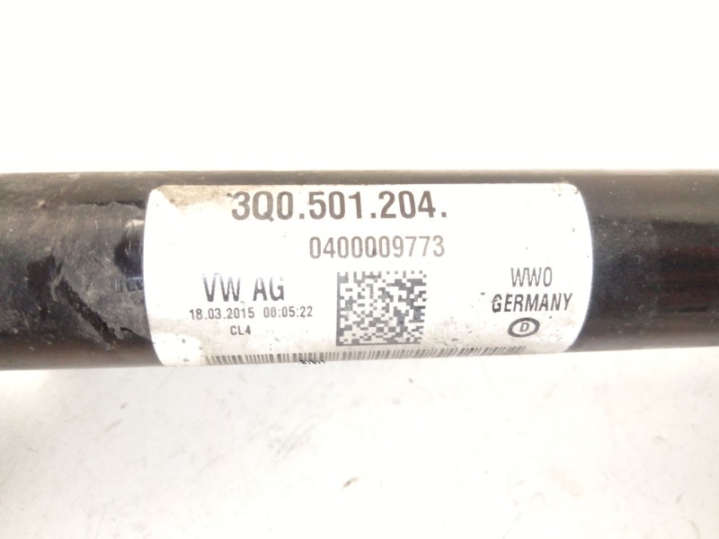 Recambio de transmision trasera izquierda para volkswagen golf vii (5g1, bq1, be1, be2) 2.0 gti referencia OEM IAM 3Q0501203  