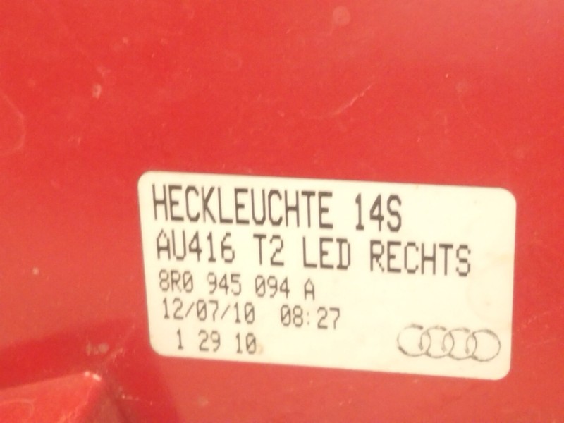 Recambio de piloto trasero derecho para audi q5 (8rb) 2.0 tdi quattro referencia OEM IAM 8R0945094A  