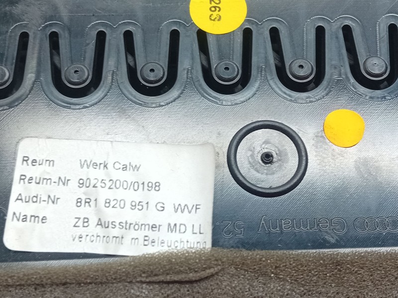 Recambio de aireador central para audi q5 (8rb) 2.0 tdi quattro referencia OEM IAM 8R1820951G  