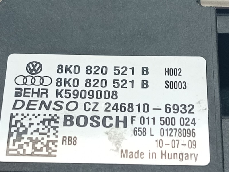 Recambio de resistencia calefaccion para audi q5 (8rb) 2.0 tdi quattro referencia OEM IAM 8K0820521B  