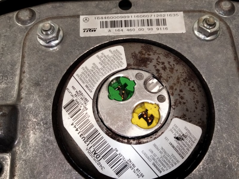 Recambio de airbag delantero izquierdo para mercedes-benz clase m (w164) ml 350 4-matic (164.186) referencia OEM IAM A1644600098