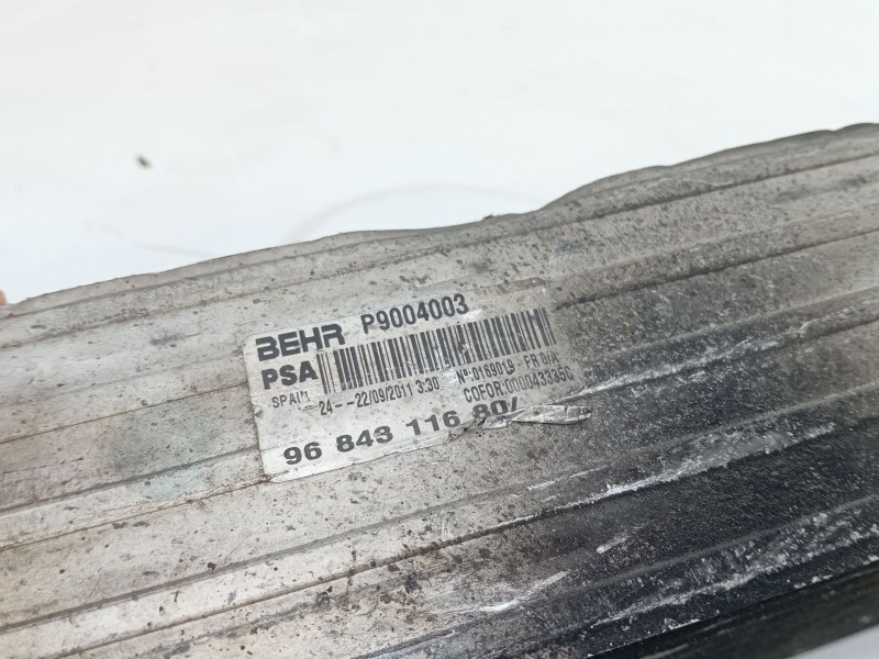 Recambio de intercooler para citroën c3 picasso (sh_) 1.6 hdi 110 referencia OEM IAM 96843116804  
