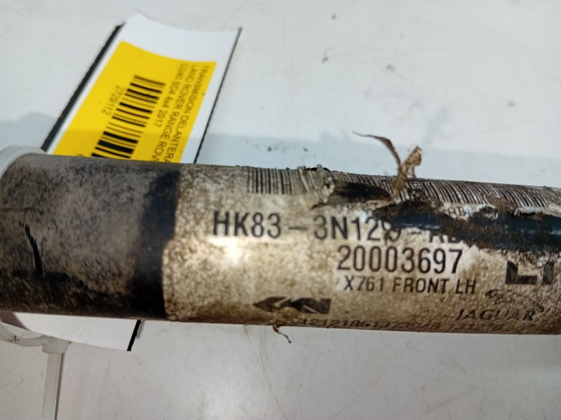 Recambio de transmision delantera izquierda para land rover range rover velar (l560) 2.0 d240 sd4 4x4 referencia OEM IAM HK833N1