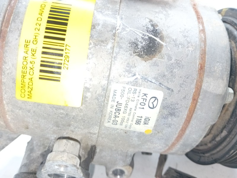Recambio de compresor aire para mazda cx-5 (ke, gh) 2.2 d awd (ke2aw) referencia OEM IAM KF011166  