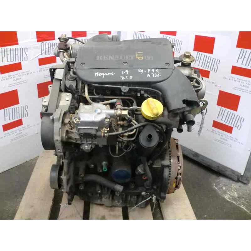Recambio de motor completo para renault megane i coupe fase 2 (da..) 1.9 dti diesel cat referencia OEM IAM F9Q 736  45687