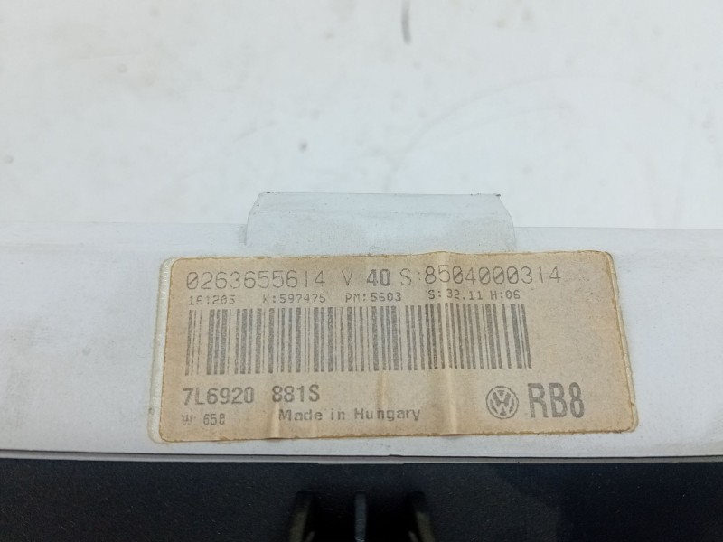 Recambio de cuadro instrumentos para volkswagen touareg (7la, 7l6, 7l7) 3.0 v6 tdi referencia OEM IAM   
