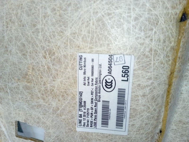 Recambio de techo interior para land rover range rover velar (l560) 2.0 d240 sd4 4x4 referencia OEM IAM   