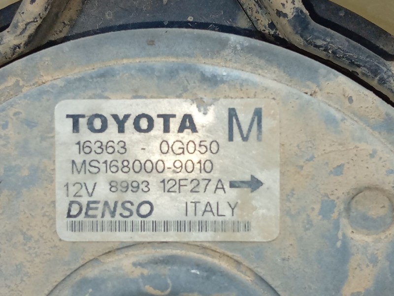 Recambio de electroventilador para toyota yaris (_p1_) 1.4 d-4d (nlp10_) referencia OEM IAM 163630G050  