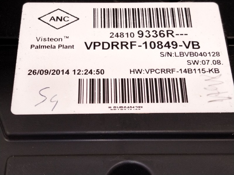 Recambio de cuadro instrumentos para renault captur i (j5_, h5_) 1.2 tce 120 referencia OEM IAM 248109336R  