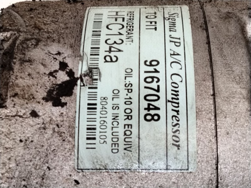 Recambio de compresor aire acondicionado para opel agila a (h00) 1.0 12v (f68) referencia OEM IAM 9167048  