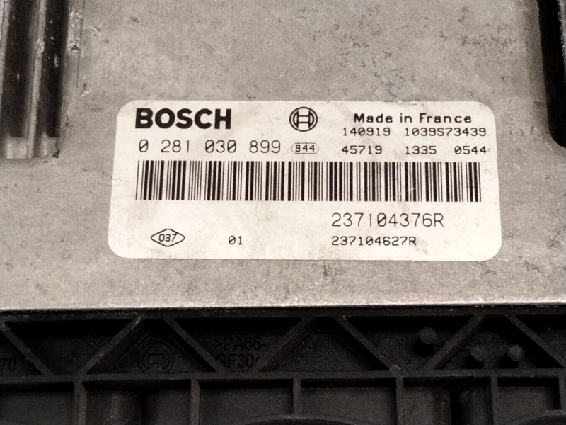 Recambio de centralita motor uce para renault captur i (j5_, h5_) 1.2 tce 120 referencia OEM IAM 237104376R 0281030899 