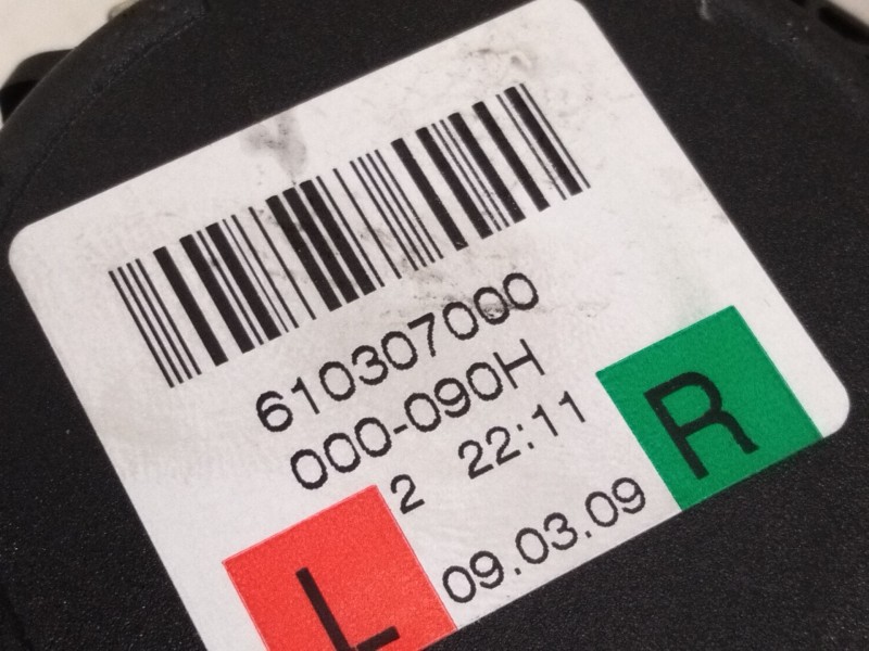 Recambio de cinturon seguridad trasero izquierdo para audi q5 (8rb) 2.0 tdi quattro referencia OEM IAM 610307000  