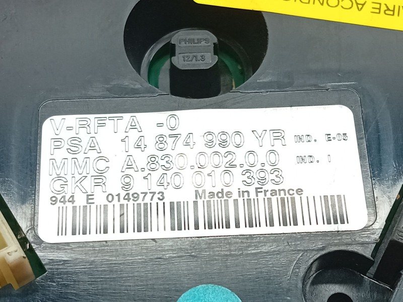 Recambio de mando calefaccion / aire acondicionado para citroën c8 (ea_, eb_) 2.2 hdi referencia OEM IAM 14874990  