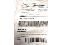Recambio de juego tornillos ruedas para nissan referencia OEM IAM KE40989922ND   2