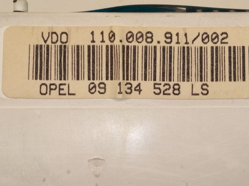 Recambio de cuadro instrumentos para opel vectra b (j96) 2.0 dti 16v (f19) referencia OEM IAM 09134528  