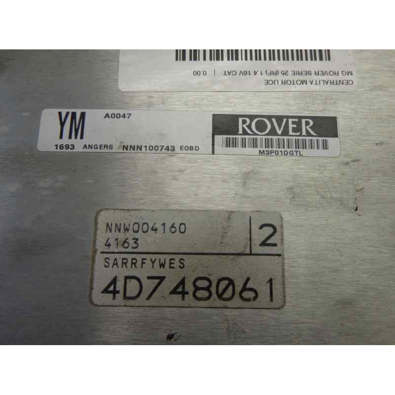 Recambio de centralita motor uce para mg serie 25 (rf) classic (5-ptas.) referencia OEM IAM NNN100743 4D748061 NNW004160