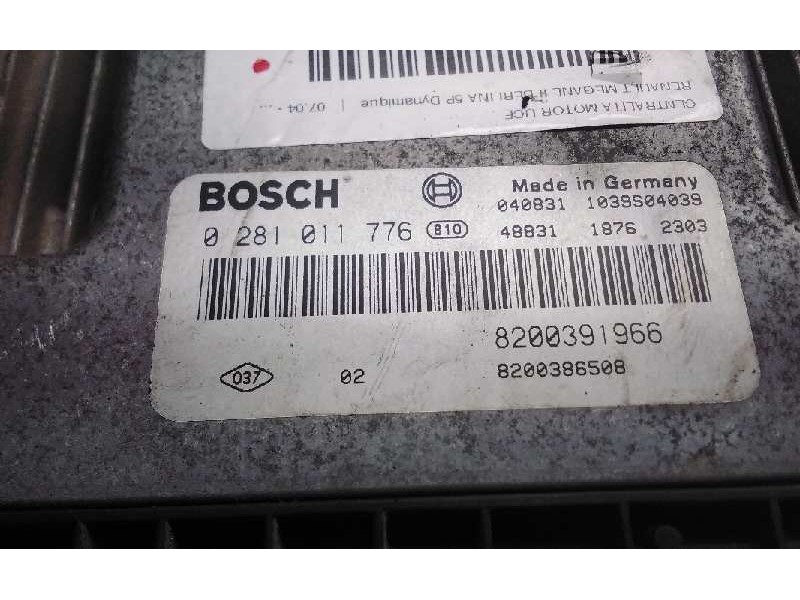 Recambio de centralita motor uce para renault megane ii berlina 5p dynamique referencia OEM IAM 0281011776 8200391966 