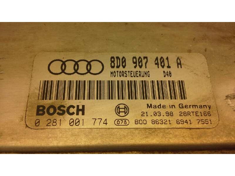 Recambio de centralita motor uce para audi a4 berlina (b5) 2.5 tdi referencia OEM IAM 8D0907401A  0281001774