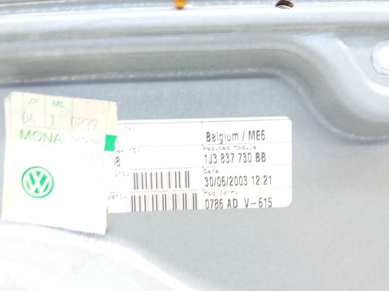 Recambio de elevalunas delantero derecho para volkswagen golf iv (1j1) 1.9 tdi referencia OEM IAM 1J3837730  