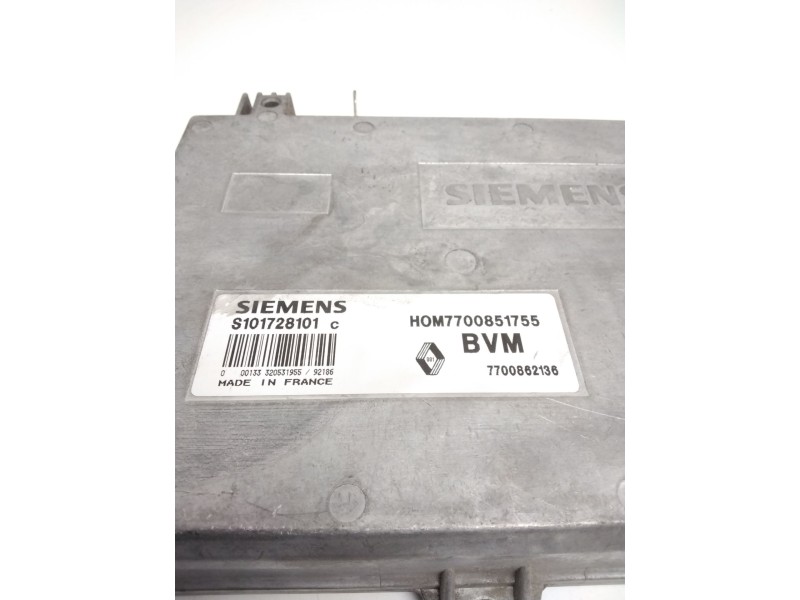 Recambio de centralita motor uce para renault 19 (b/c/l53) referencia OEM IAM S101728101C HOM7700851755 7700862136