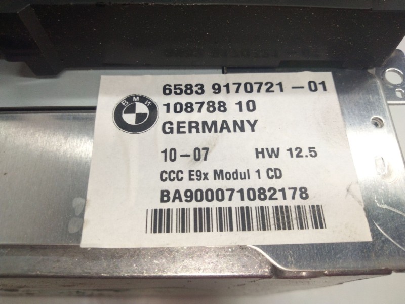 Recambio de sistema audio / radio cd para bmw 3 coupé (e92) 320 d referencia OEM IAM 917072101  