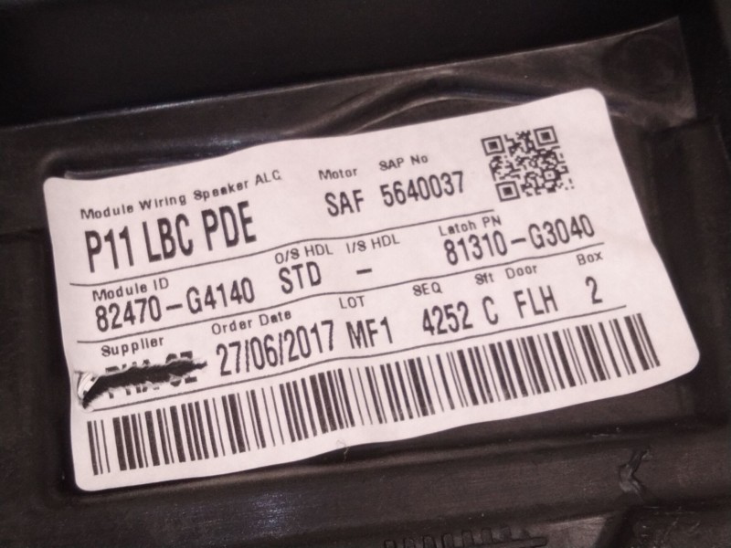 Recambio de elevalunas delantero izquierdo para hyundai i30 (pde, pd, pden) 1.6 crdi referencia OEM IAM   