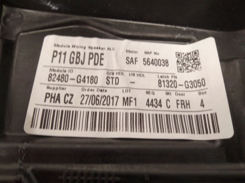 Recambio de elevalunas delantero derecho para hyundai i30 (pde, pd, pden) 1.6 crdi referencia OEM IAM 82480G4180  