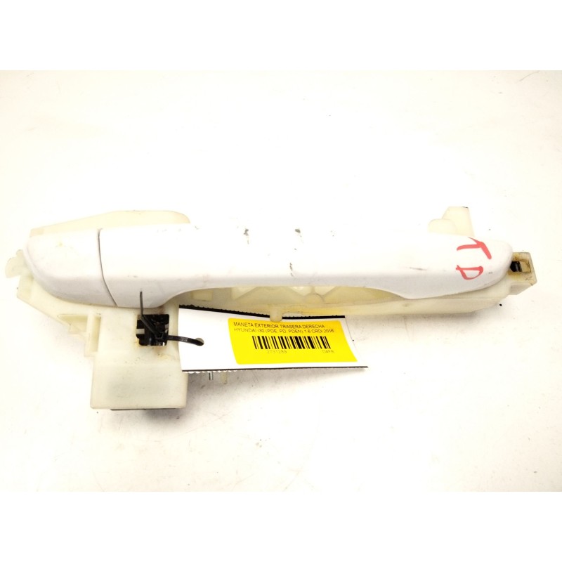 Recambio de maneta exterior trasera derecha para hyundai i30 (pde, pd, pden) 1.6 crdi referencia OEM IAM   