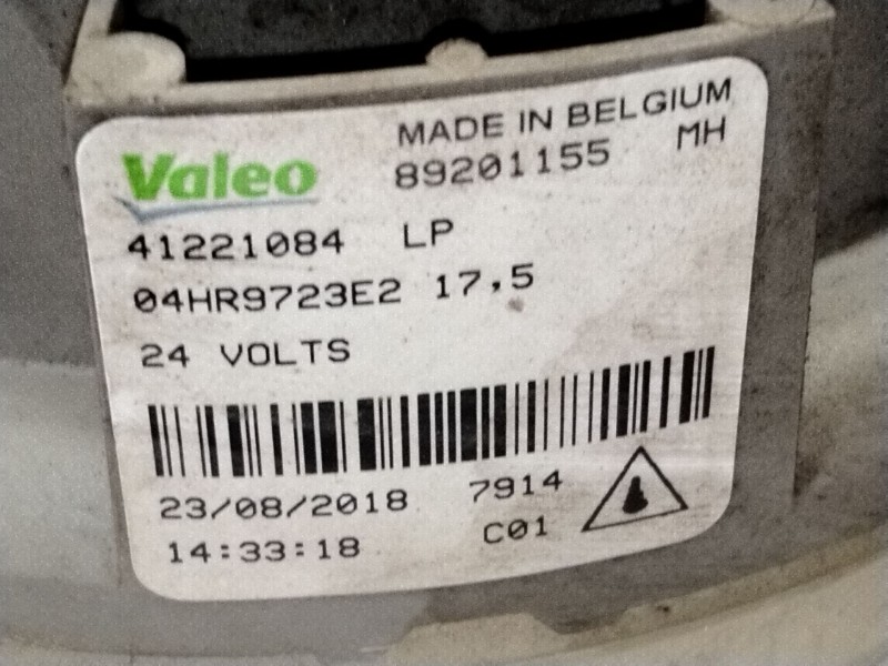 Recambio de faro antiniebla derecho para iveco stralis (as) referencia OEM IAM 89201155 41221084 