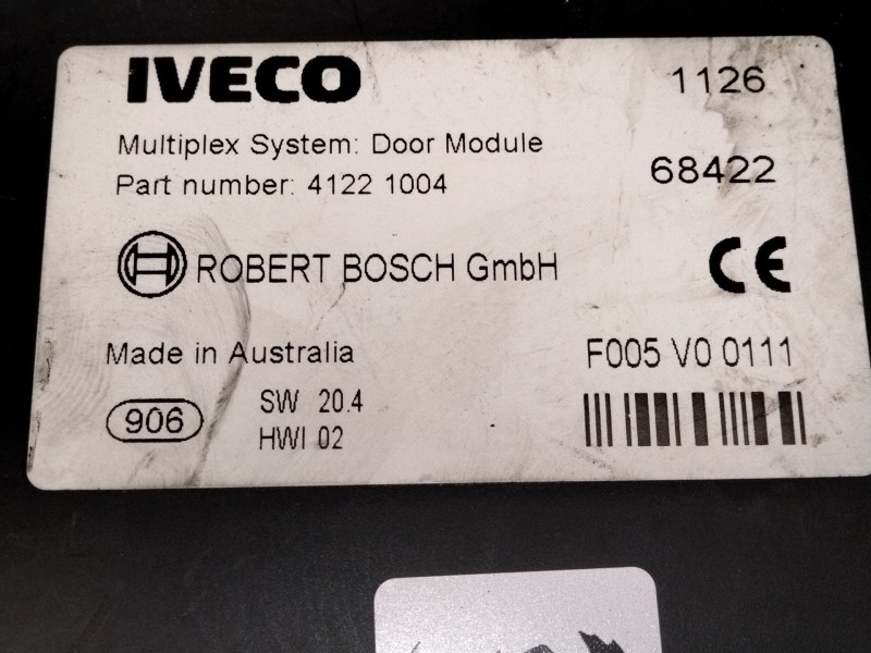 Recambio de centralita cierre para iveco stralis (as) referencia OEM IAM 41221004  