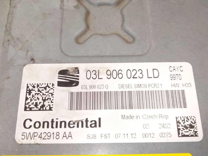 Recambio de centralita motor uce para seat ibiza iv (6j5, 6p1) 1.6 tdi referencia OEM IAM 03L906023LD  