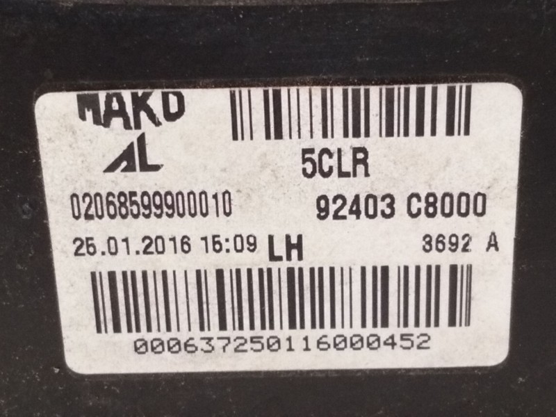 Recambio de piloto trasero derecho porton para hyundai i20 classic referencia OEM IAM 92403C8000  