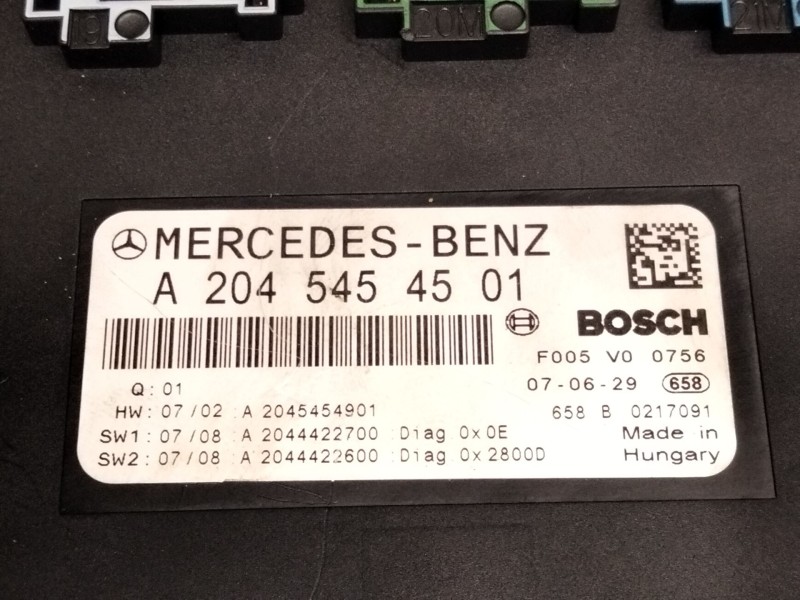Recambio de caja reles / fusibles para mercedes-benz clase c (w204) familiar 220 t cdi blueefficiency (204.202) referencia OEM I