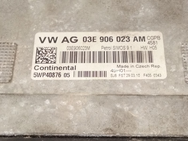 Recambio de centralita motor uce para seat ibiza iii (6l1) 1.9 tdi referencia OEM IAM   