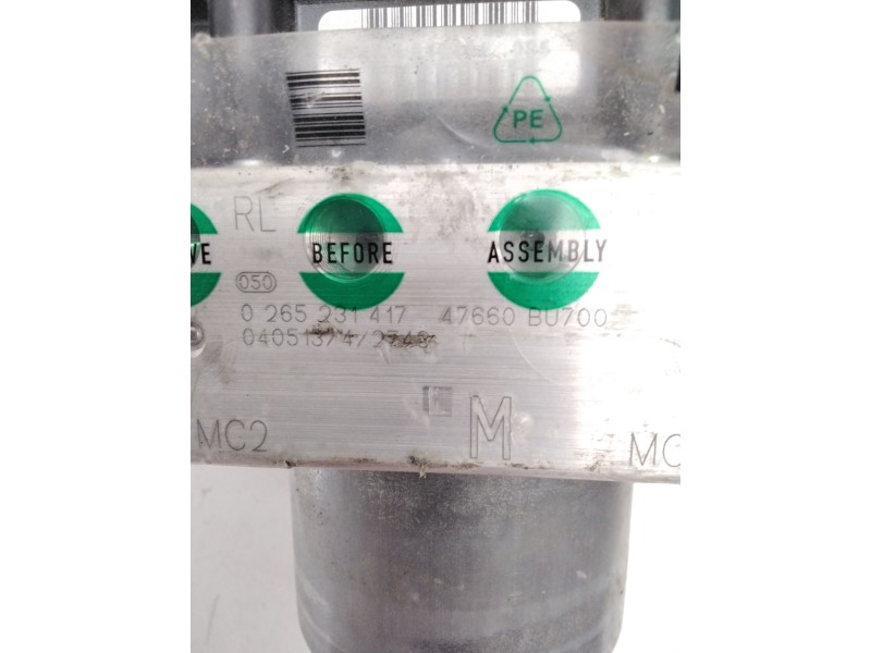 Recambio de abs para nissan almera tino (v10) 1.8 referencia OEM IAM 47660BU700 0265231417 04051374