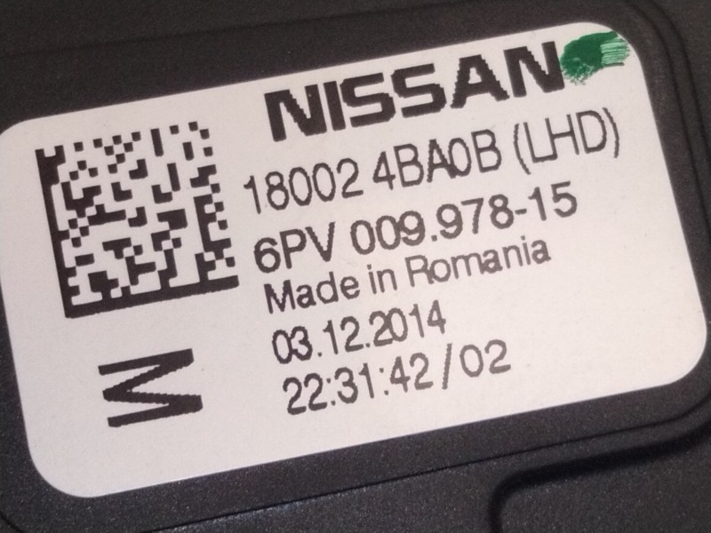 Recambio de pedal acelerador para nissan x-trail iii (t32_, t32r, t32rr) 1.6 dci (t32) referencia OEM IAM 180024BA0B  