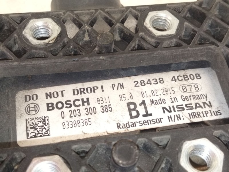 Recambio de sensor de radar para nissan x-trail iii (t32_, t32r, t32rr) 1.6 dci (t32) referencia OEM IAM 284384CB0B 0203300385 