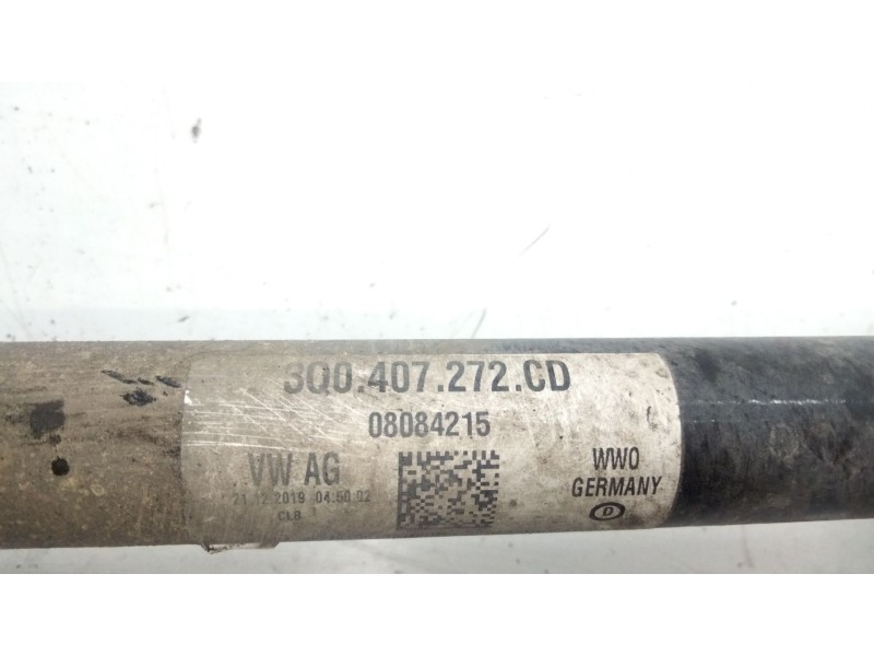 Recambio de transmision delantera derecha para skoda karoq (nu7, nd7) 1.5 tsi referencia OEM IAM 3Q0407272CD  