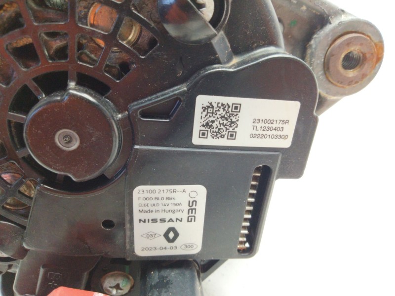 Recambio de alternador para nissan juke (f16_) 1.0 referencia OEM IAM 231002175R  